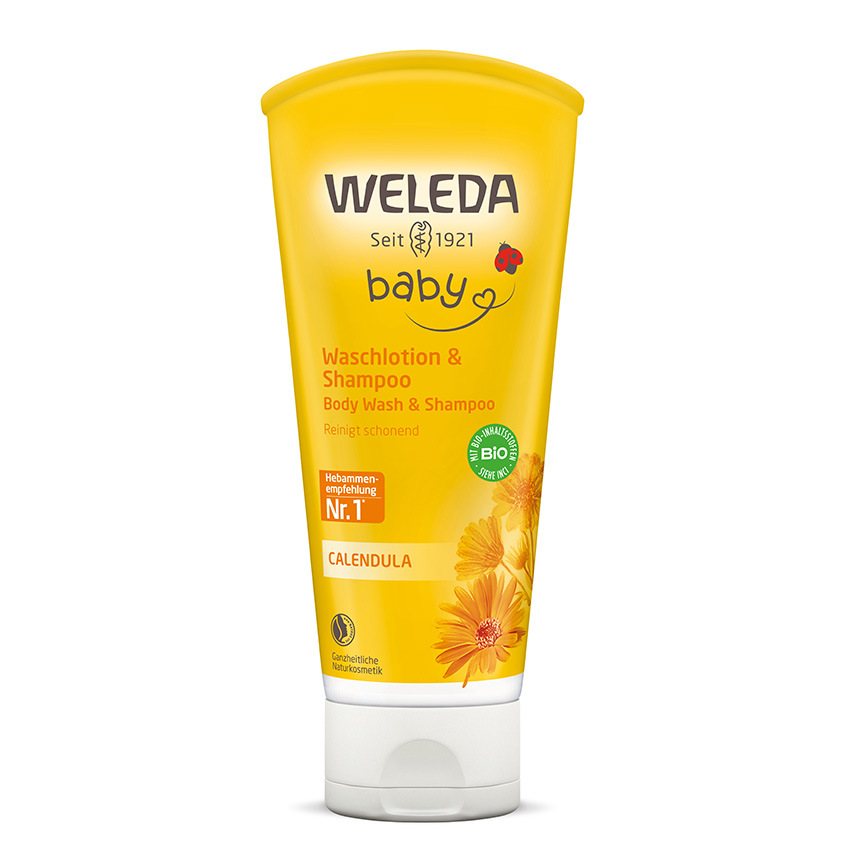 

Шампунь-гель для волос и тела WELEDA BABY детский с календулой 200 мл