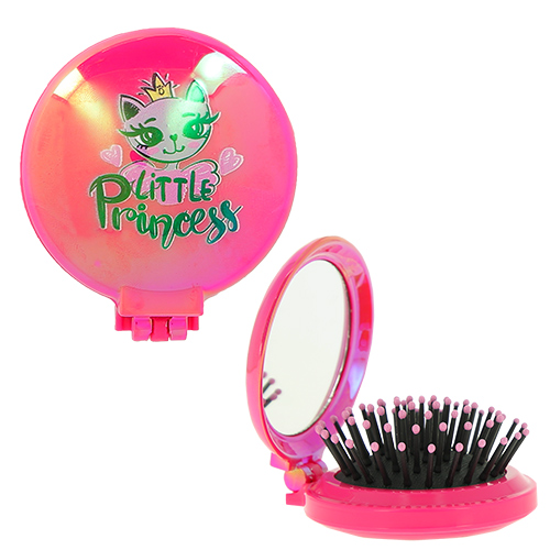 

Расческа для волос MISS PINKY PRINCESS с зеркалом синяя