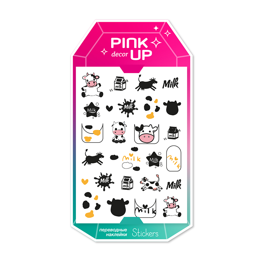 PINK UP Наклейки для ногтей PINK UP DECOR NAIL STICKERS переводные тон 118 лаковые стикеры для ногтей l oréal paris l oreal стикеры для ногтей color riche nail