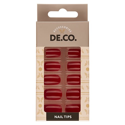 

Набор накладных ногтей DECO. VIVID jester red 24 шт+ клеевые стикеры 24 шт