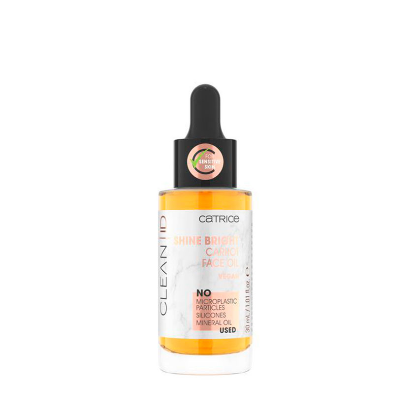 

Масло для лица CATRICE CLEAN ID SHINE BRIGHT CARROT FACE OIL 30 мл