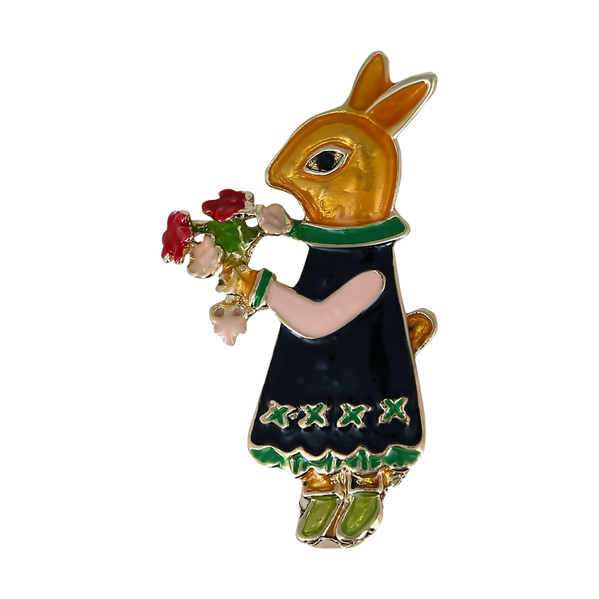 

Брошь LADY PINK FUNNY RABBITS