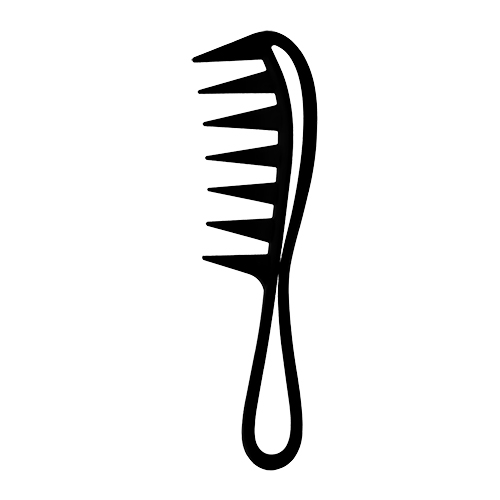 Расческа-гребень для волос `LADY PINK` `BASIC` PROFESSIONAL карбоновая для моделирования причесок 19 см