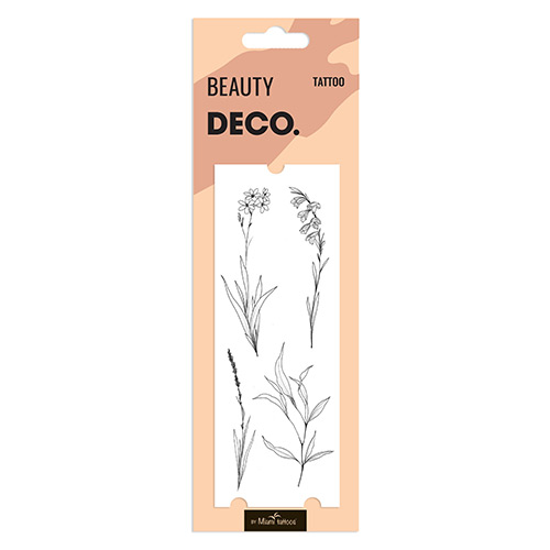

Татуировка для тела DECO. REAL TATTOO by Miami tattoos переводная Graphite herbs
