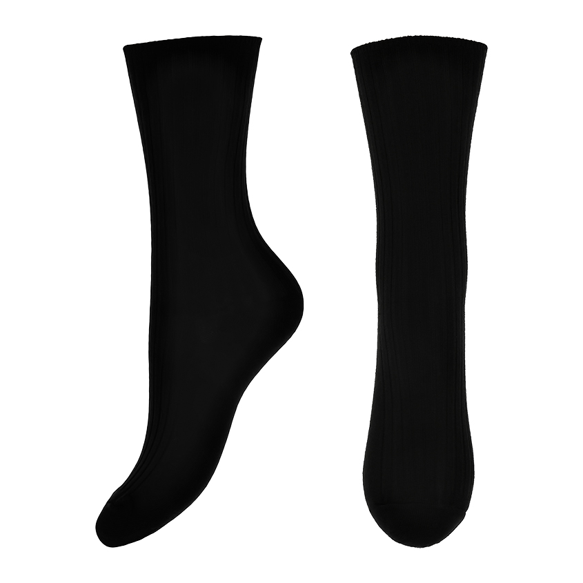 Носки длинные SOCKS черные шапка rus белый единый размер