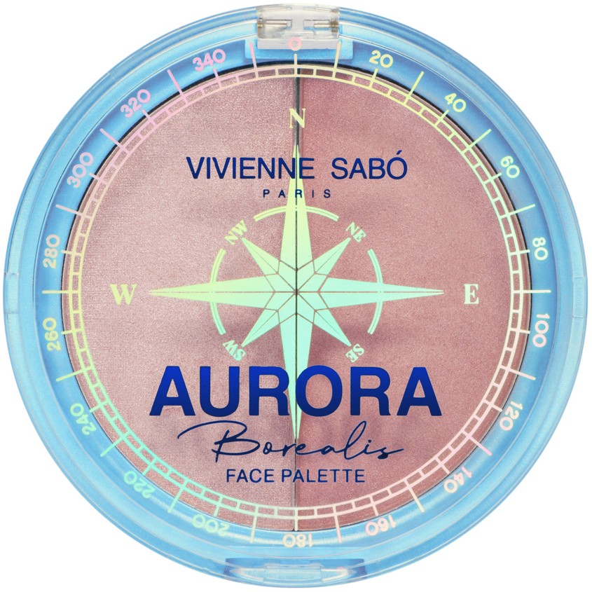 VIVIENNE SABO Палетка для лица VIVIENNE SABO AURORA BOREALIS тон 01