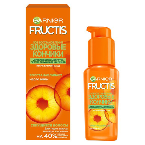 Сыворотка против секущихся кончиков волос GARNIER FRUCTIS SOS ВОССТАНОВЛЕНИЕ с маслом амлы 50 мл