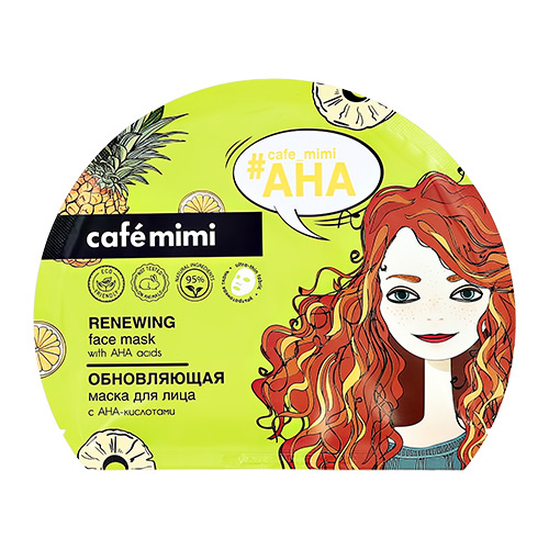 

Маска для лица CAFE MIMI обновляющая с АНА-кислотами 22 г
