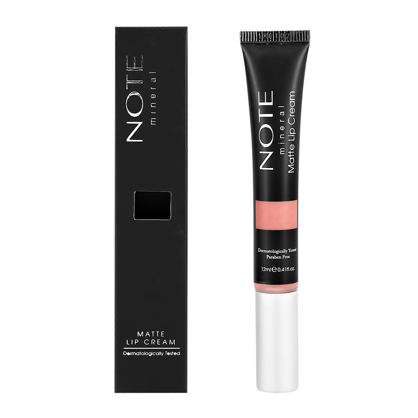 Крем для губ NOTE MINERAL MATTE LIP CREAM минеральный матовый тон 01