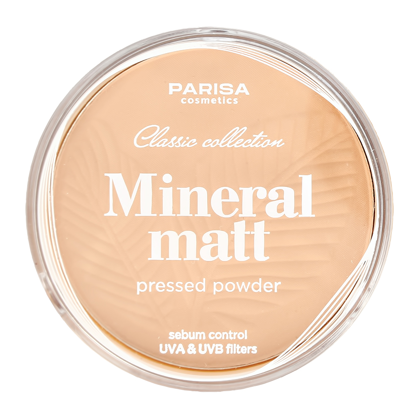 Пудра компактная для лица `PARISA` MINERAL MATT минеральная тон 03