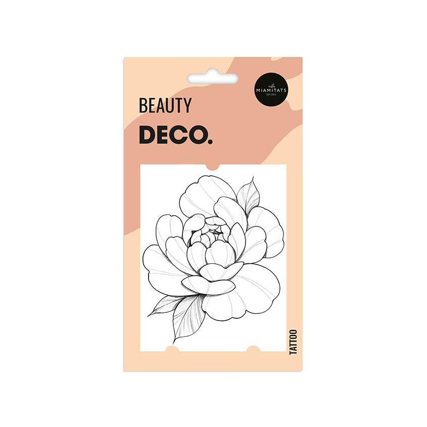 

Татуировка для тела DECO. REAL TATTOO by Miami tattoos переводная Large flower