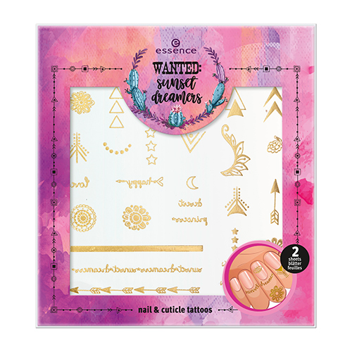 

Наклейки для ногтей и пальцев ESSENCE WANTED SUNSET DREAMERS переводные