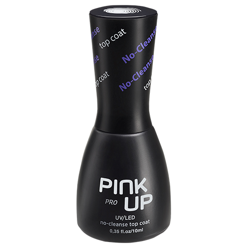 Верхнее покрытие для ногтей UV/LED PINK UP PRO no-cleanse top coat без липкого слоя 10 мл