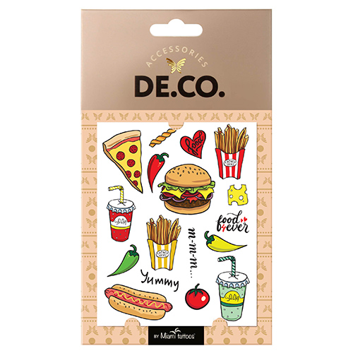 

Татуировка для тела DE.CO. TASTY by Miami tattoos переводная Yummy