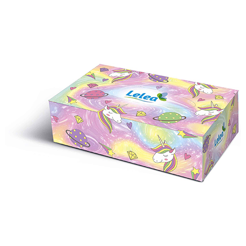 

Салфетки бумажные LELEA 2-х слойные Unicorns 100 шт