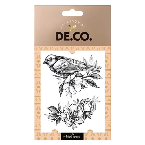 

Татуировка для тела DE.CO. REAL TATTOO by Miami tattoos переводная Bird