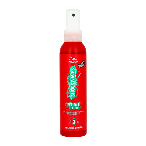 

Гель-спрей для волос WELLA SHOCKWAVES Sea salt texture 150 мл