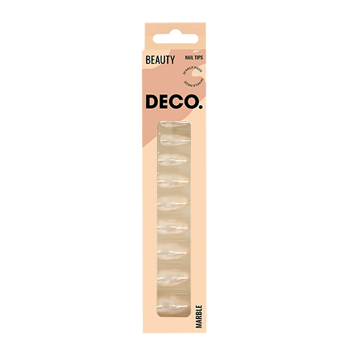 

Набор накладных ногтей DECO. MARBLE nude 24 шт + клеевые стикеры 24 шт