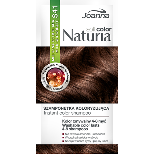 

Оттеночный шампунь для волос JOANNA NATURIA SOFT тон 41 Молочный шоколад