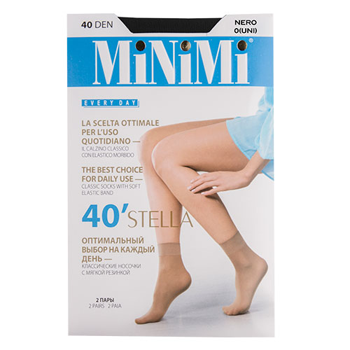 

Носки женские MINIMI STELLA 40 den Nero 2 пары
