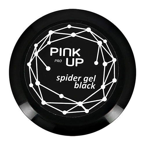 Паутинка-гель для ногтей UV/LED `PINK UP` `PRO` spider gel black тон 01 5 мл