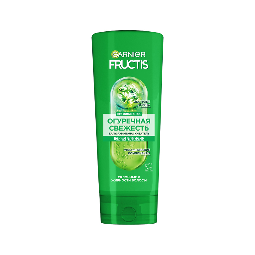 Бальзам-ополаскиватель для волос GARNIER FRUCTIS ОГУРЕЧНАЯ СВЕЖЕСТЬ укрепляющий 387 мл