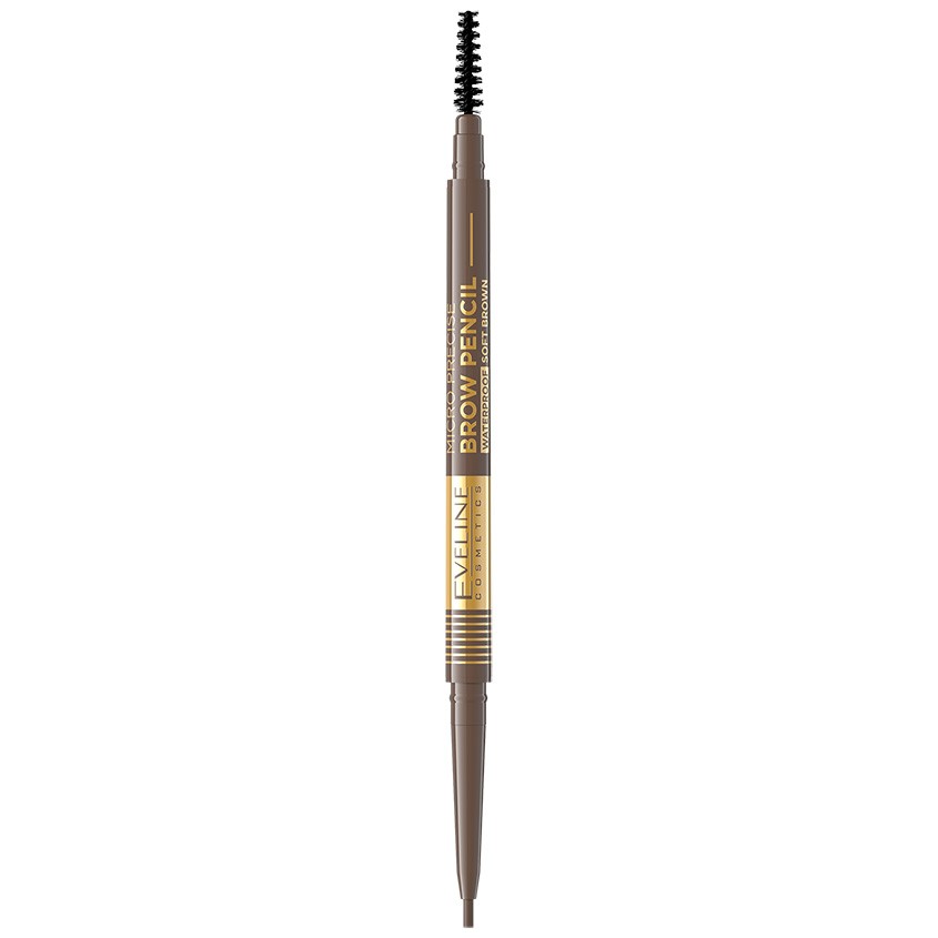 Карандаш для бровей EVELINE MICRO PRECISE BROW PENCIL водостойкий тон 02 soft карандаш для бровей micro precise eyebrow pencil 0 05г 03 dark brown