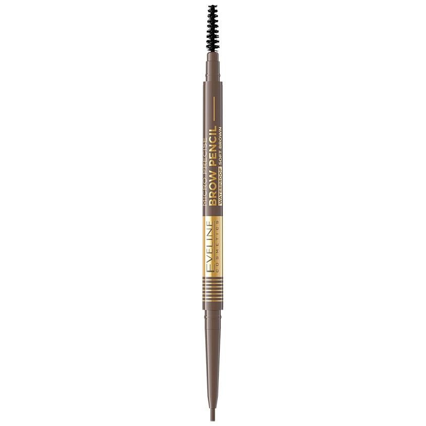 цена Карандаш для бровей EVELINE MICRO PRECISE BROW PENCIL водостойкий тон 02 soft