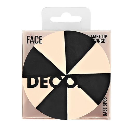 Спонжи для макияжа `DECO.` BASE клиновидные (латекс) 8 шт