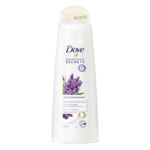 

Бальзам-ополаскиватель для волос DOVE NOURISHING SECRETS Густые и сильные лаванда 350 мл