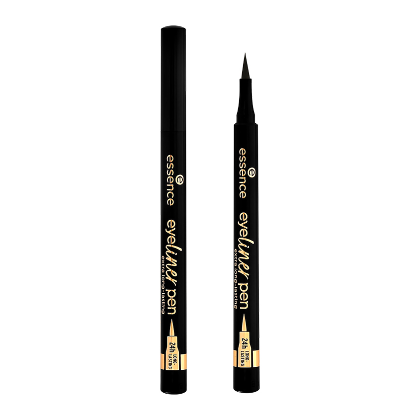 Подводка-фломастер для глаз ESSENCE EYELINER PEN экстра-стойкая 24H тон 010 Blackest black