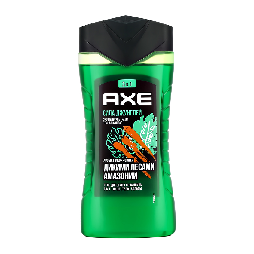 Гель для душа AXE СИЛА ДЖУНГЛЕЙ 3в1 250 мл гель для душа axe deep clean 473 мл