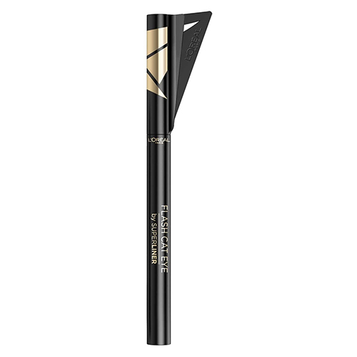 

Лайнер для глаз LOREAL SUPER LINER FLASH CAT EYE черный с трафаретом