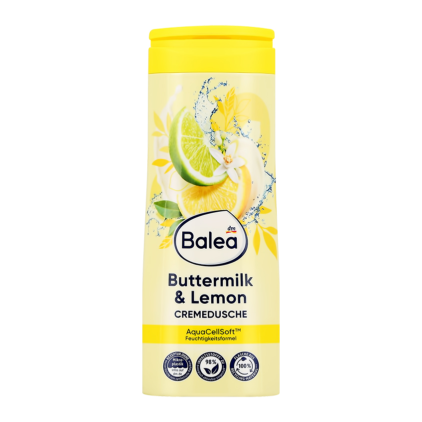 BALEA Крем-гель для душа BALEA Buttermilk & lemon 300 мл гель для душа dr seed гель для душа с ароматом освежающего лимона moisture bodywash lemon breeze