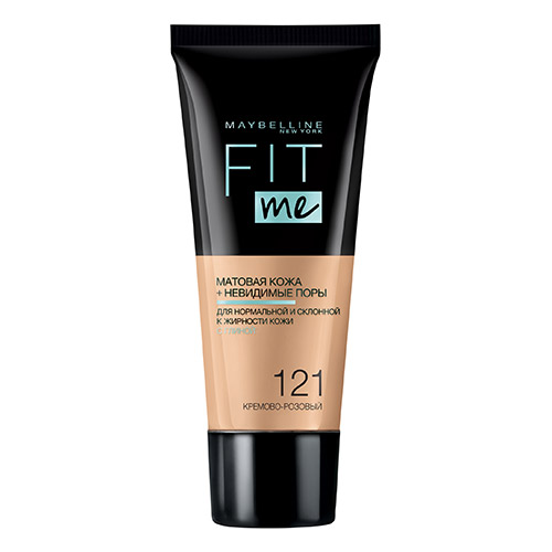 Крем тональный для лица MAYBELLINE FIT ME тон 121 кремово-розовый