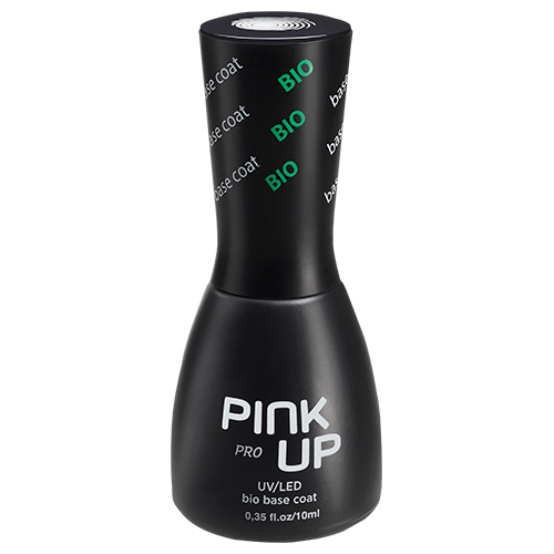Эластичная база для ногтей UV/LED PINK UP PRO bio base coat с витаминами 10 мл