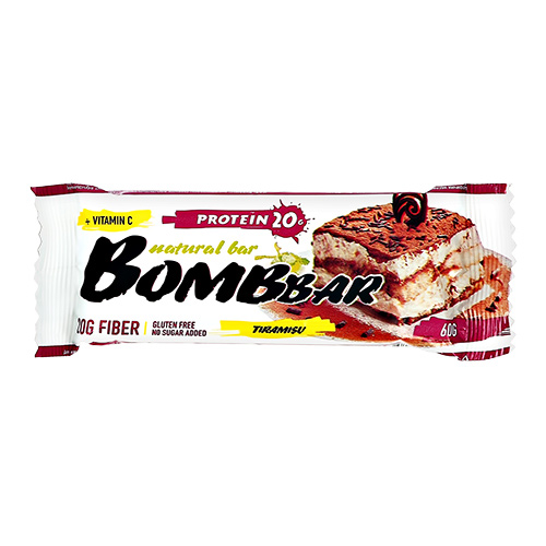 

Батончик неглазированный BOMBBAR Тирамису 60 г