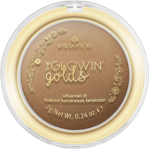 Бронзер для лица ESSENCE THE GLOWIN GOLDS запеченный с витамином Е тон 02