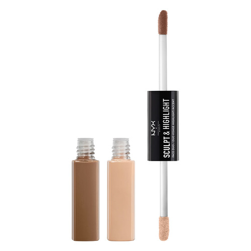 Средство для контурирования `NYX PROFESSIONAL MAKEUP` SCULPT & HIGHLIGHT FACE DUO тон 01 Ivory двустороннее жидкое