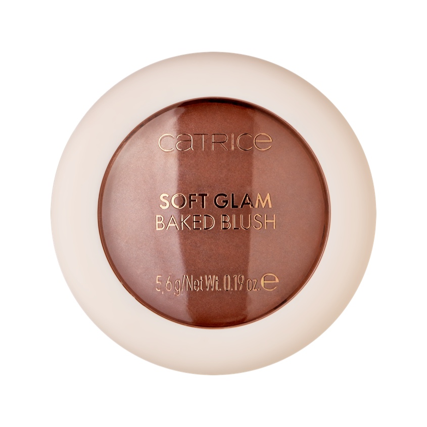 Румяна для лица `CATRICE` SOFT GLAM BAKED BLUSH компактные запеченные тон 010 On cloud pink