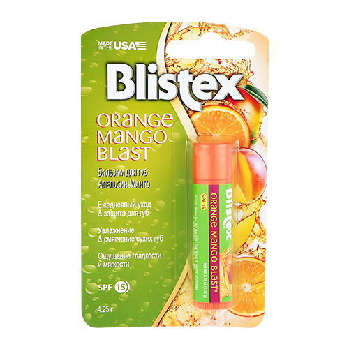 

Бальзам для губ BLISTEX Апельсин-манго 4,25 г