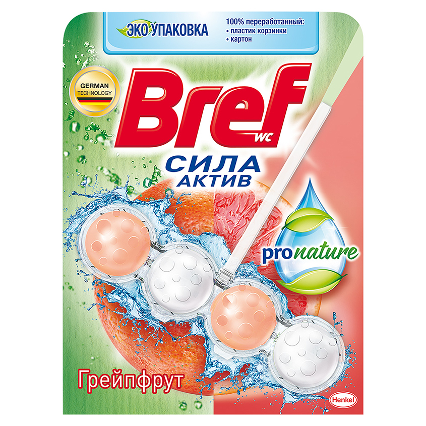 

Подвеска для унитаза BREF PRO NATURE Грейпфрут 50 г