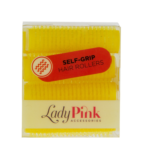 Бигуди-липучки LADY PINK D 15 мм желтые 8 шт