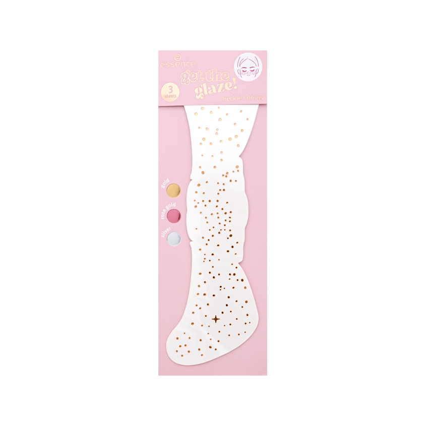 Татуировки-веснушки для лица `ESSENCE` GET THE GLAZE! 3 оттенка