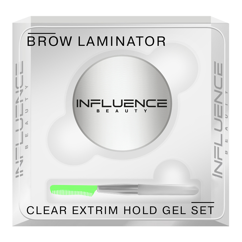 INFLUENCE BEAUTY Гель для бровей INFLUENCE BEAUTY BROW LAMINATOR фиксирующий influence beauty brow laminator clear extrim hold gel set