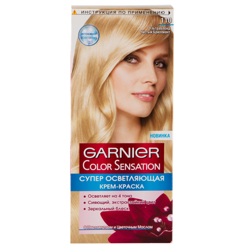 

Краска для волос GARNIER COLOR SENSATION тон 110 УльтраБлонд Чистый Бриллиант