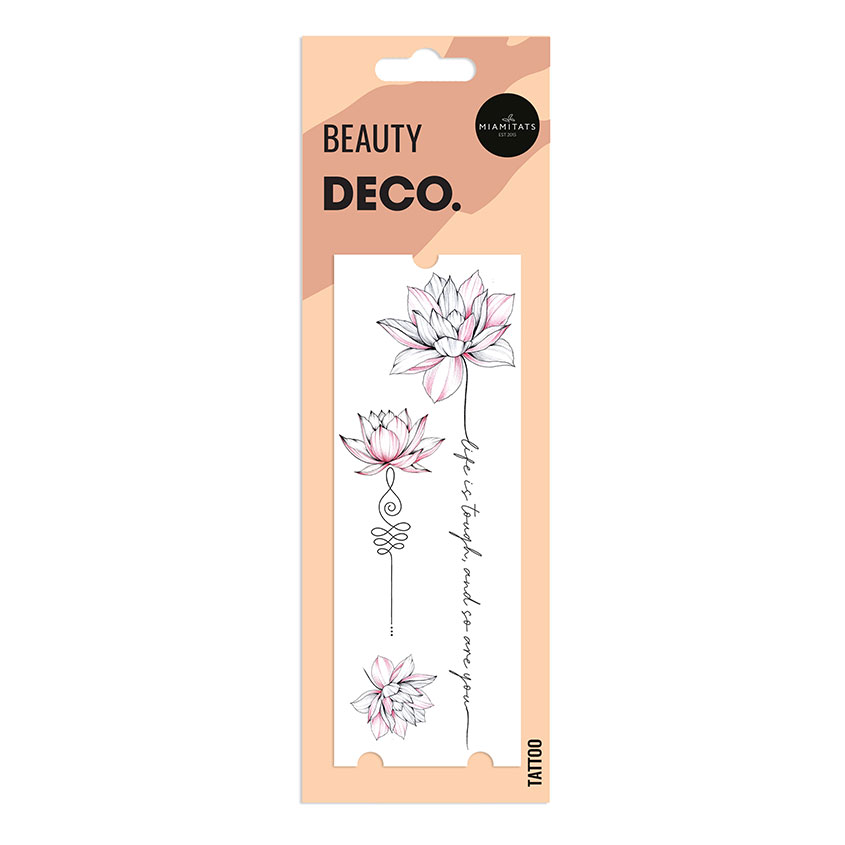 

Татуировка для тела DECO. FLORAL by Miami tattoos переводная Life is Tough