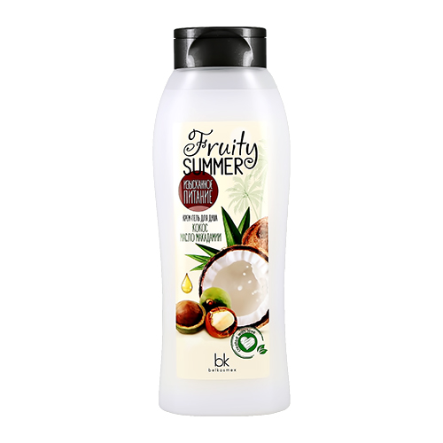 

Крем-гель для душа BELKOSMEX FRUITY SUMMER Кокос и масло макадамии 500 мл