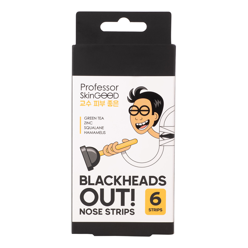 Полоски для носа PROFESSOR SKINGOOD с экстрактом гамамелиса очищающие 6 шт professor skingood полоски для носа 6 шт professor skingood полоски для носа