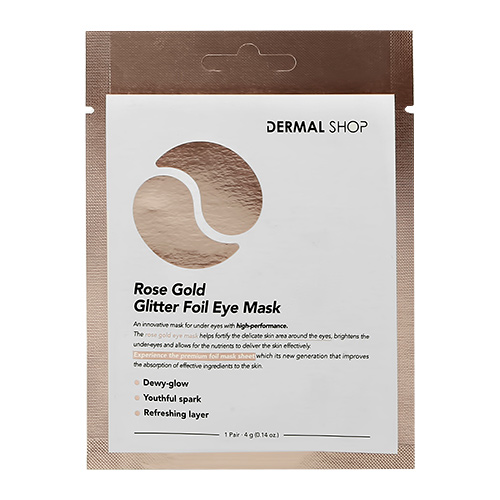 

Патчи для глаз DERMAL Rose gold гидрогелевые фольгированные 2 шт